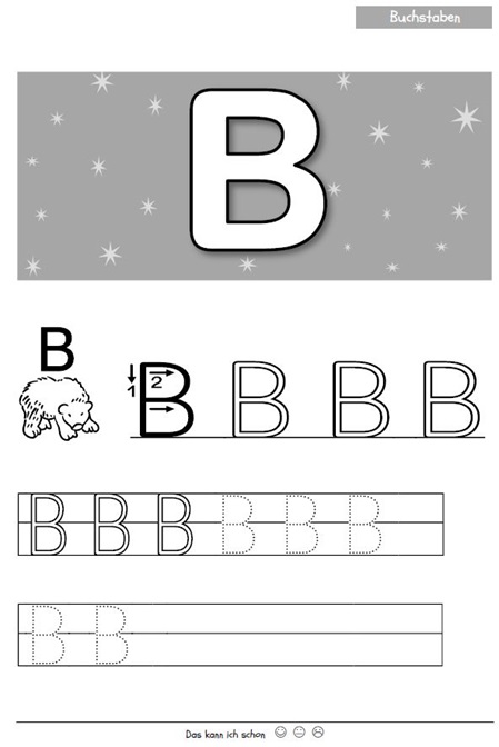 Buchstaben lernen Kinder
