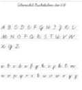 Schreibschrift Buchstaben